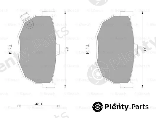 Bosch 0986AB3064 — Brake Pad Set, disc brake