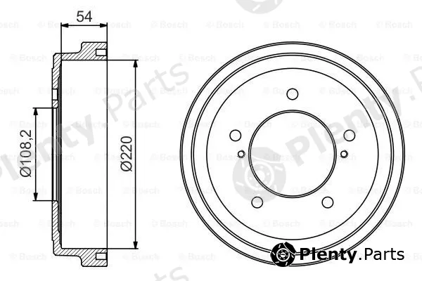 Bosch 0986477213 — Brake Drum