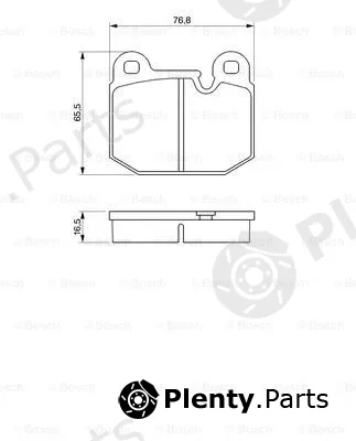 Bosch 0986465881 — Brake Pad Set, disc brake