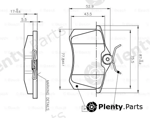 Bosch 0986TB2139 — Brake Pad Set, disc brake