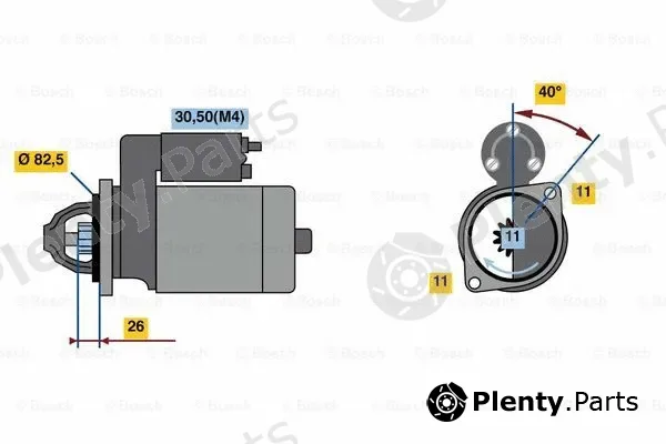 Bosch 0001109370 — Starter