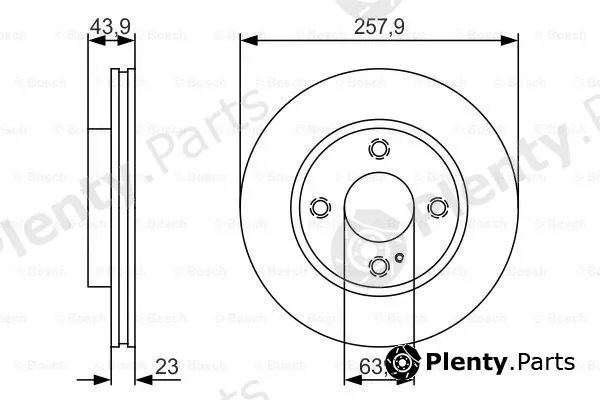 Bosch 0986479S38 — Brake Disc