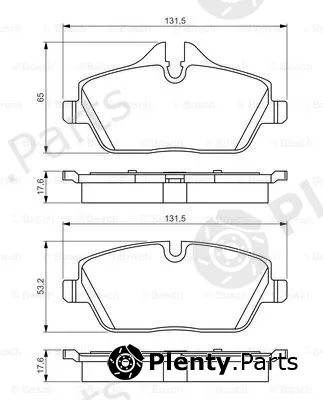 Bosch 0986495251 — Brake Pad Set, disc brake