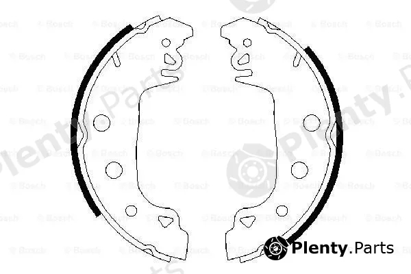 Bosch 0986487546 — Brake Shoe Set