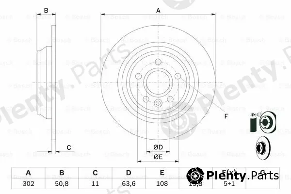 Bosch 0986479B94 — Brake Disc