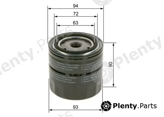 Bosch 09864B7033 — Oil Filter