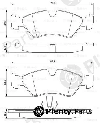 Bosch 0986491900 — Brake Pad Set, disc brake
