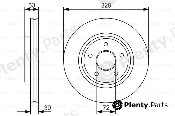 Bosch 0986479R48 — Brake Disc