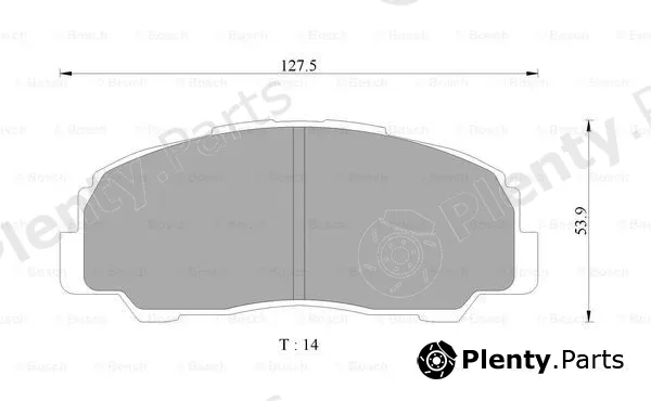 Bosch 0986AB9255 — Brake Pad Set, disc brake