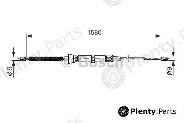 Bosch 1987477806 — Cable Pull, parking brake