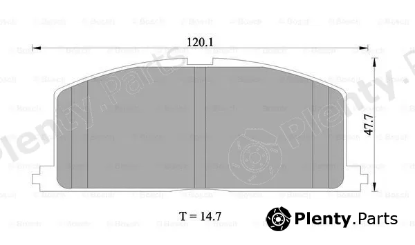 Bosch 0986505339 — Brake Pad Set, disc brake