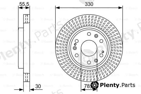 Bosch 0986479W30 — Brake Disc