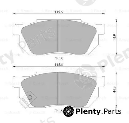 Bosch 0986505974 — Brake Pad Set, disc brake