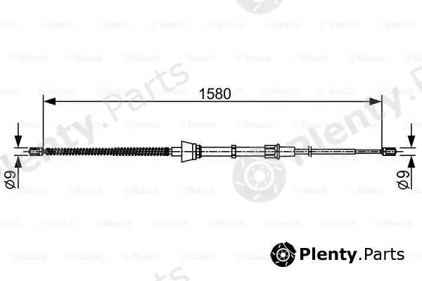 Bosch 1987482446 — Cable Pull, parking brake