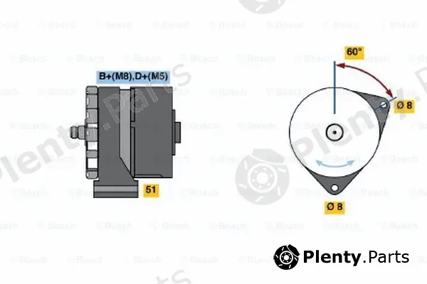 Bosch 0120489473 — Alternator