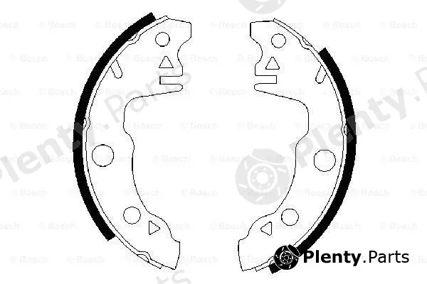 Bosch 0986487020 — Brake Shoe Set