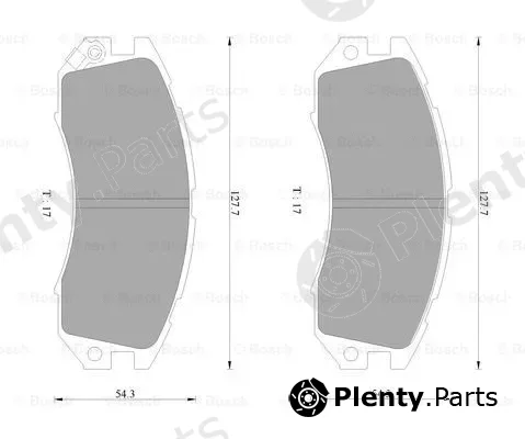 Bosch 0986AB2051 — Brake Pad Set, disc brake
