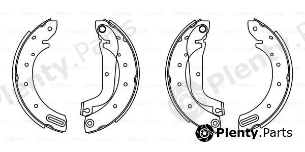 Bosch 0986487566 — Brake Shoe Set