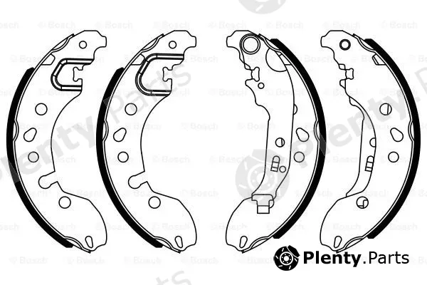 Bosch 0986487921 — Brake Shoe Set