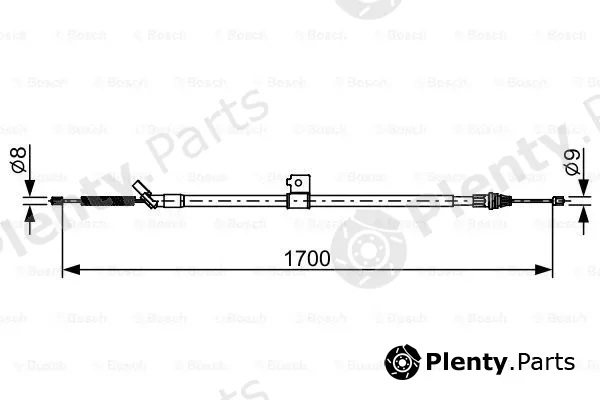 Bosch 1987482631 — Cable Pull, parking brake