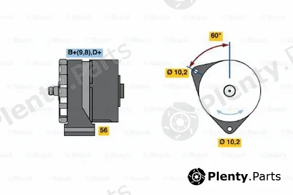 Bosch 0120489356 — Alternator