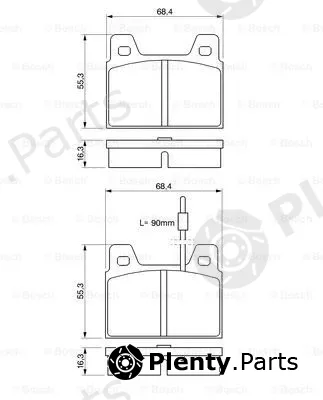 Bosch 0986462532 — Brake Pad Set, disc brake