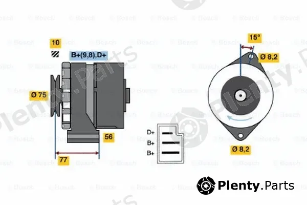 Bosch 0120489076 — Alternator