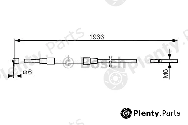 Bosch 1987477179 — Cable Pull, parking brake