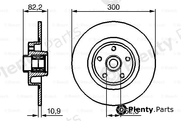 Bosch 0986479280 — Brake Disc