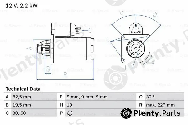 Bosch 0986024750 — Starter