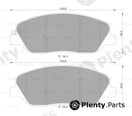 Bosch 0986AB3081 — Brake Pad Set, disc brake