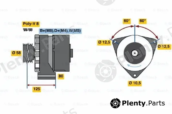 Bosch 0120469119 — Alternator