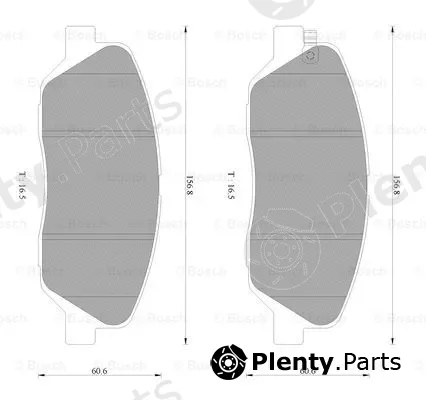 Bosch 0986AB3095 — Brake Pad Set, disc brake