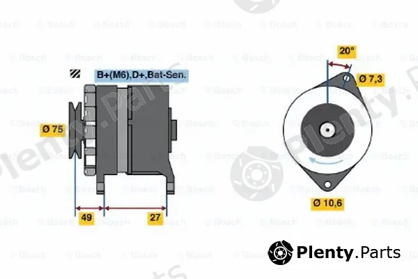 Bosch 0986031641 — Alternator