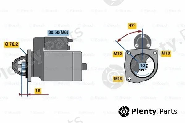 Bosch 0001110104 — Starter