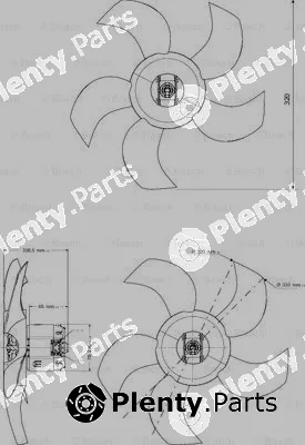 Bosch F006B10441 — Electric Motor, radiator fan