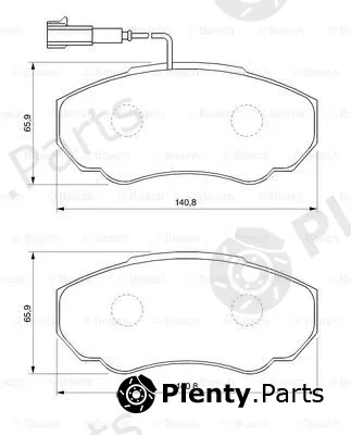 Bosch 0986424703 — Brake Pad Set, disc brake
