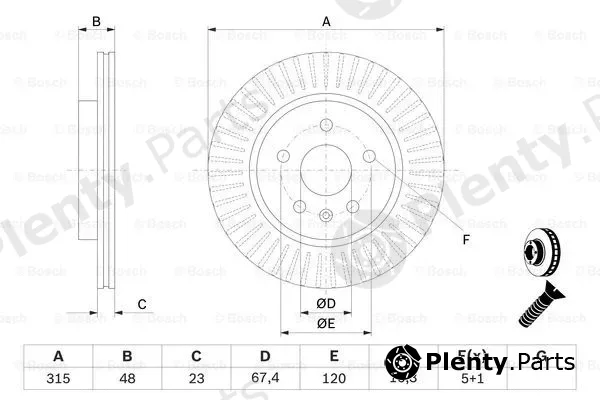 Bosch 0986479514 — Brake Disc