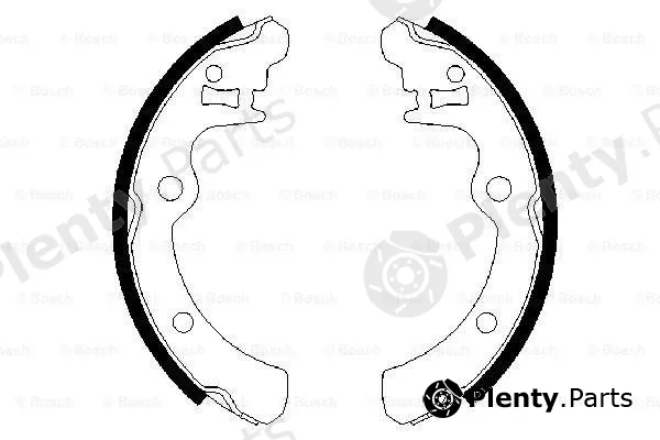 Bosch 0986487343 — Brake Shoe Set