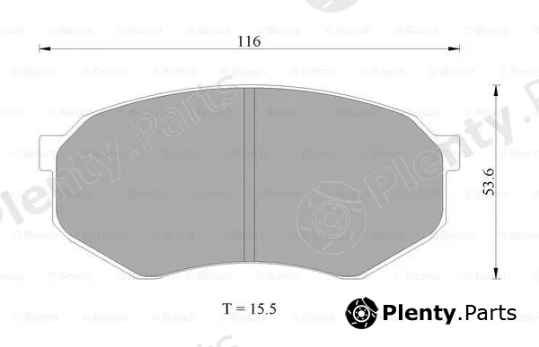 Bosch 0986AB2016 — Brake Pad Set, disc brake