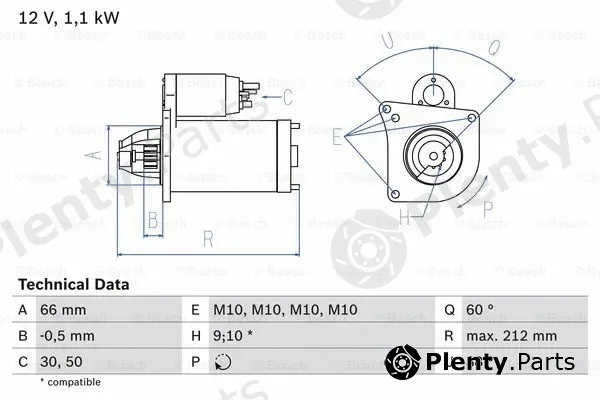 Bosch 0986016400 — Starter