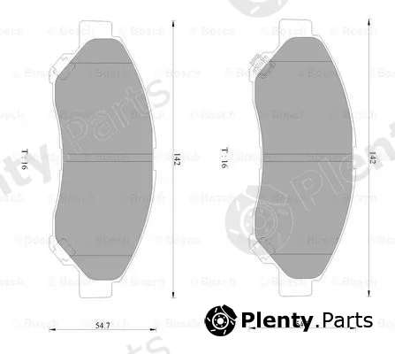 Bosch 0986AB2493 — Brake Pad Set, disc brake