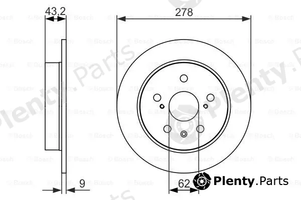 Bosch 0986479047 — Brake Disc