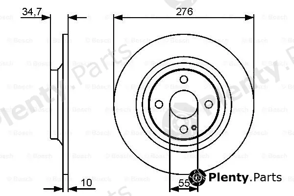 Bosch 0986479473 — Brake Disc