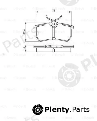 Bosch 0986495227 — Brake Pad Set, disc brake