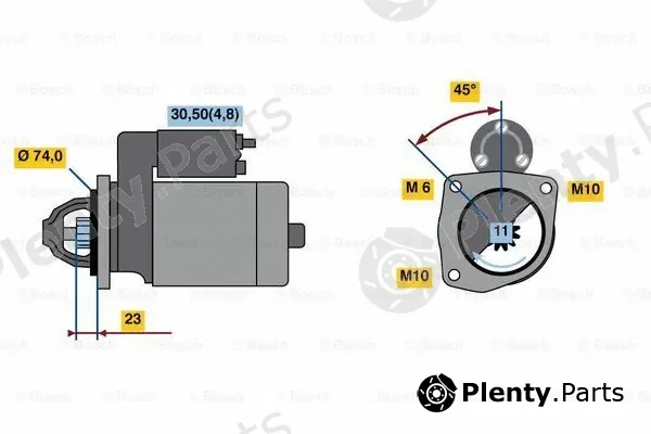 Bosch 0001148015 — Starter