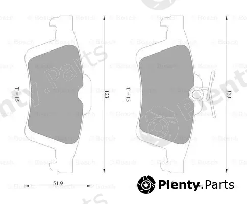 Bosch 0986AB2270 — Brake Pad Set, disc brake