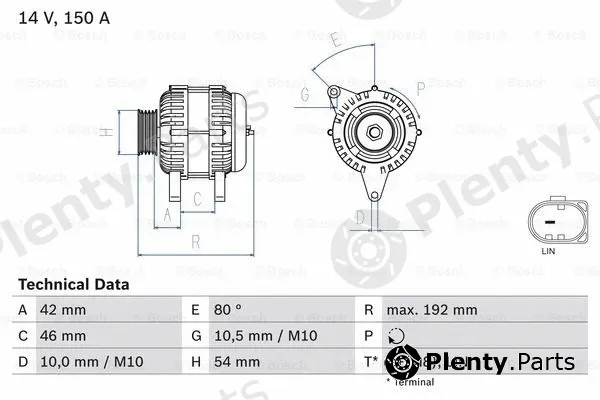Bosch 0986084230 — Alternator