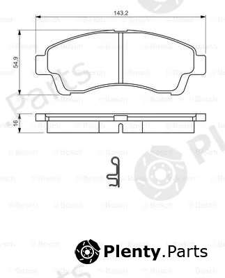 Bosch 0986494503 — Brake Pad Set, disc brake