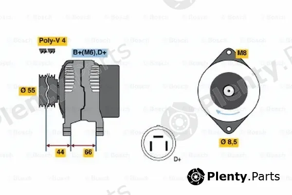 Bosch 0123115013 — Alternator